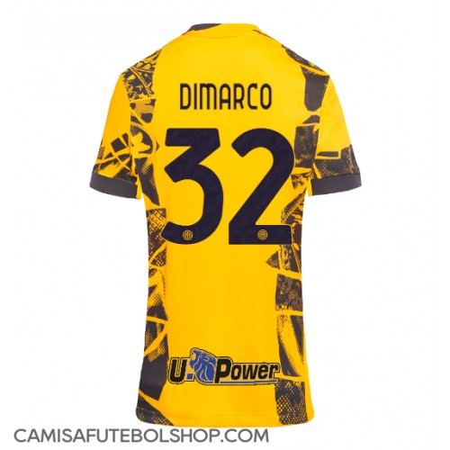 Camisa de time de futebol Inter Milan Federico Dimarco #32 Replicas 3º Equipamento Feminina 2024-25 Manga Curta